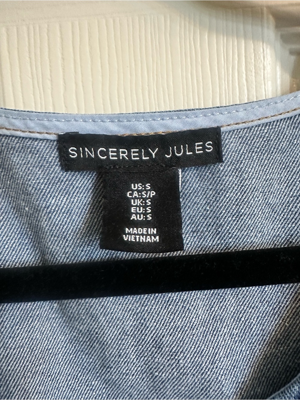 Blue Denim Button-Front Tank Dress - Picture 2 of 2